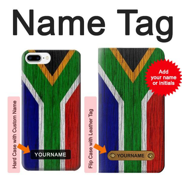 S3464 Afrique du Sud Drapeau Etui Coque Housse pour iPhone 7 Plus, iPhone 8 Plus